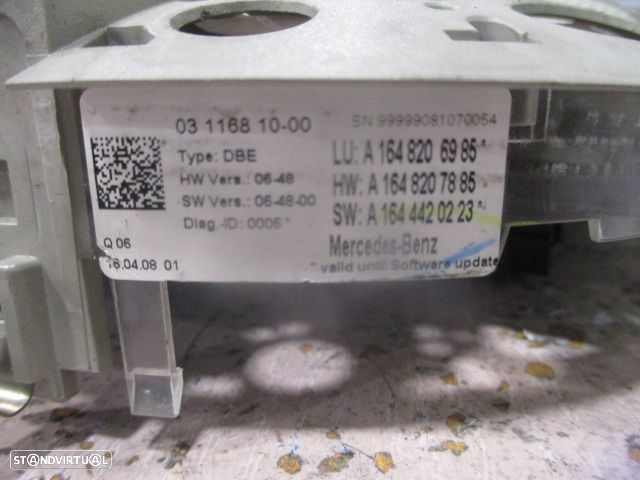 Luz De Teto Plafonier A1648206985  A1648207885 A1644420223 MERCEDES ML W164 2005 320CDI 4X4 V6 24V 225CV  5P CINZENTO - 7