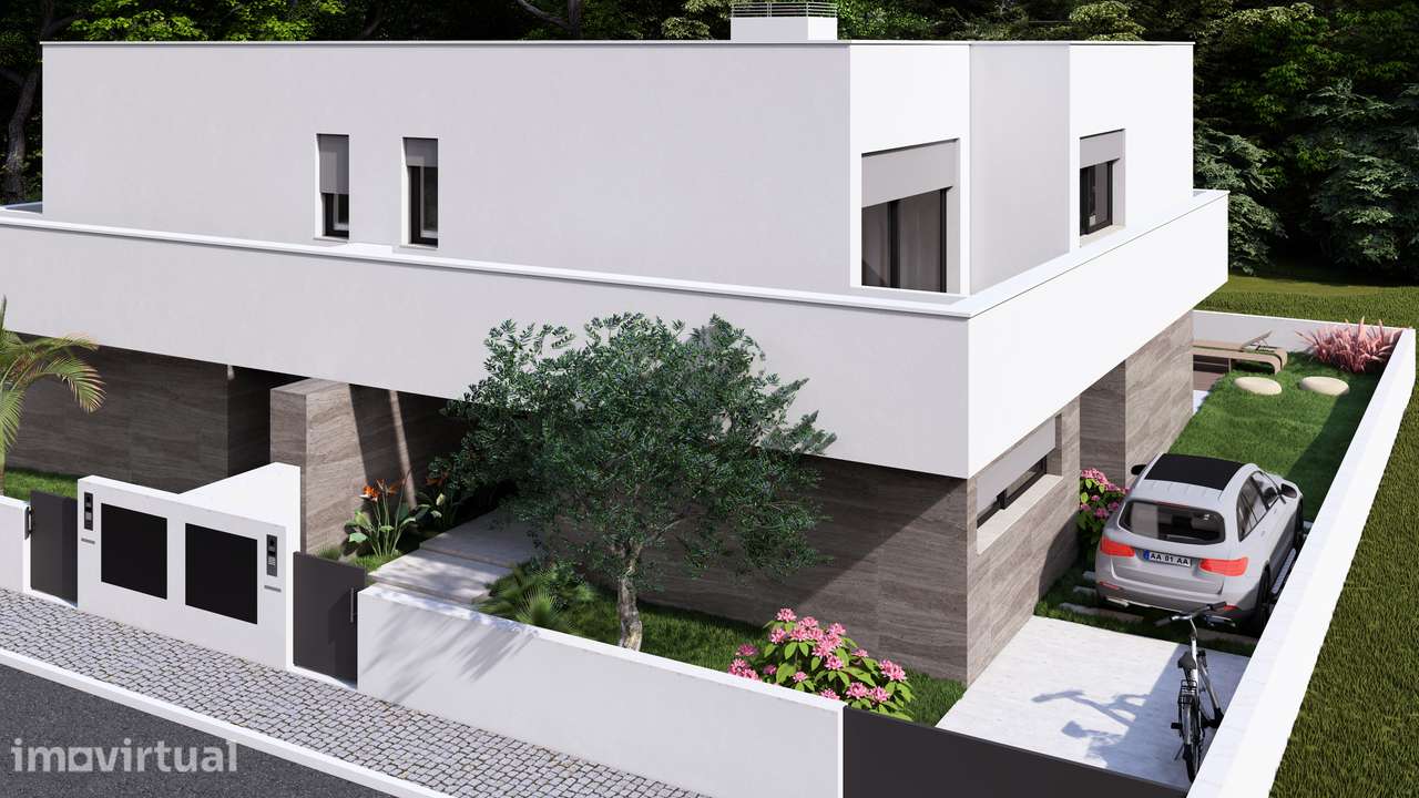 Moradia Geminada T4 Nova com Piscina - Grande imagem: 4/14