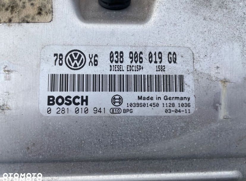 038906019 komputer sterownik silnika 1.9 tdi vw passat b5 fl skoda - 2