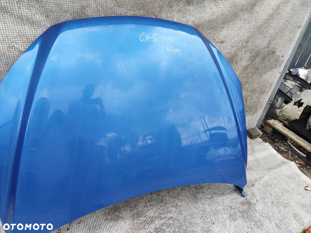 Mazda CX-5 CX5 12-17 Maska Pokrywa Silnika Kompletna Zawiasy Niebieska 41B - 7