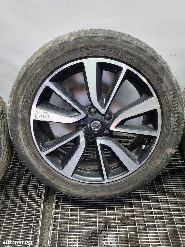 Jante aliaj Nissan X - Trail T32 2014 - 2017 (1495) R19 CU CAUCIUC DOT 2024 ET40 5*115 - 4