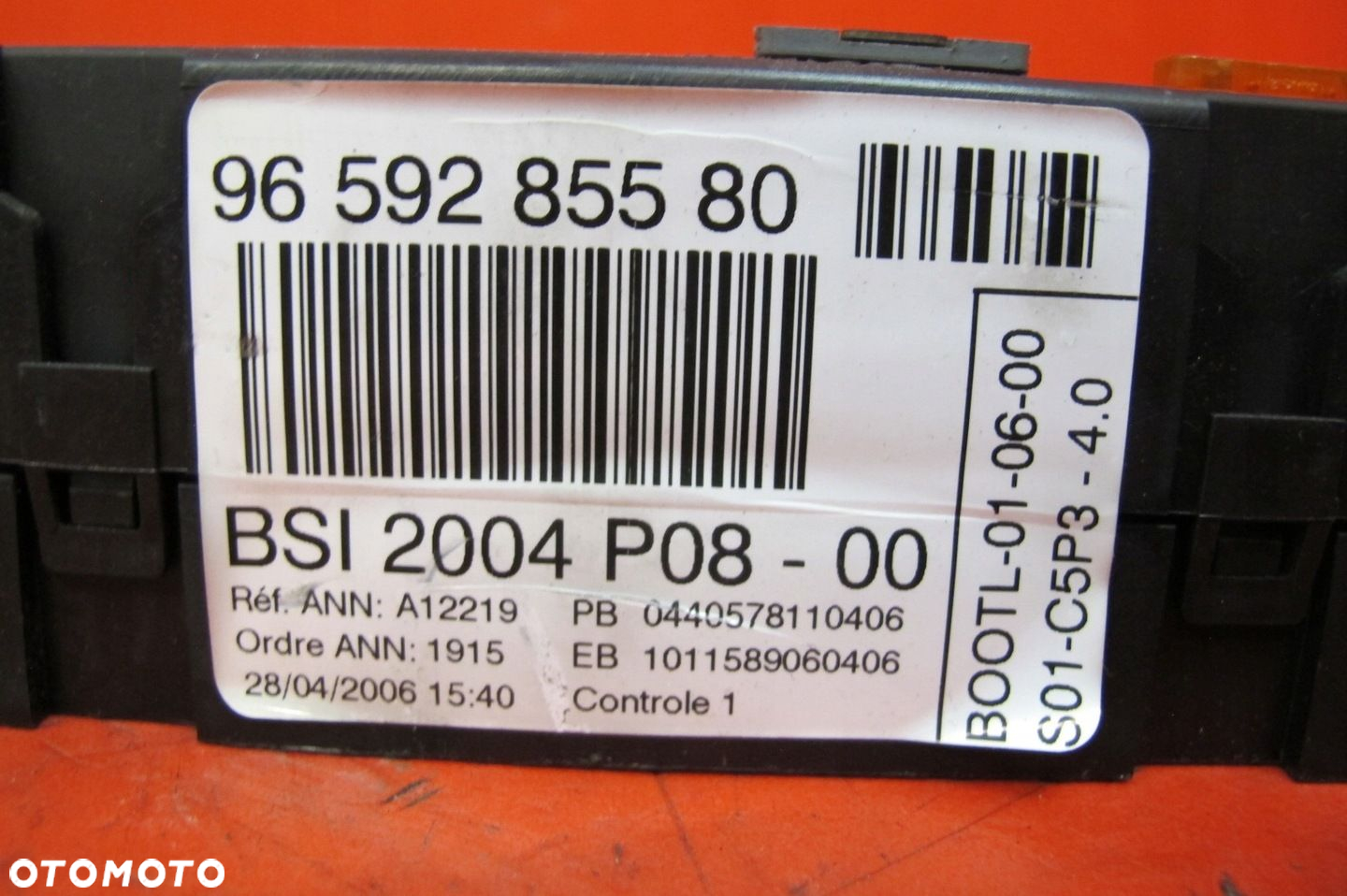 PEUGEOT 807 307 CITROEN C8 C4 I MODUŁ STEROWNIK SKRZYNKA BSI 9659285580 - 2