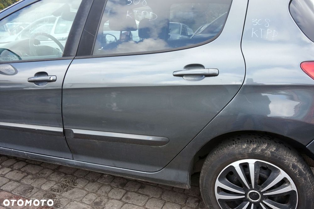 DRZWI TYLNE LEWE 308 I T7 5D HB KTPD  SZARY PEUGEOT 2007-2011 - 2