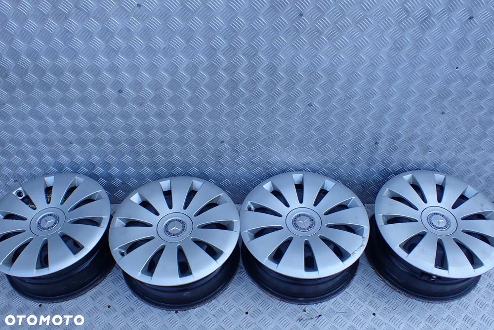 FELGI STALOWE MERCEDES 5X112 6,5X16 ET 49 A2464000102 CZUJNIKI KOŁPAKI - 7