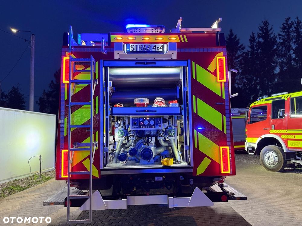MAN Straż pożarna, Pojazd pożarniczy, Wóz strażacki, MAN L80 średni GBA 4x4 CNBOP, wyciągarka, 3200l wody, reduktor, blokady, mosty - 5