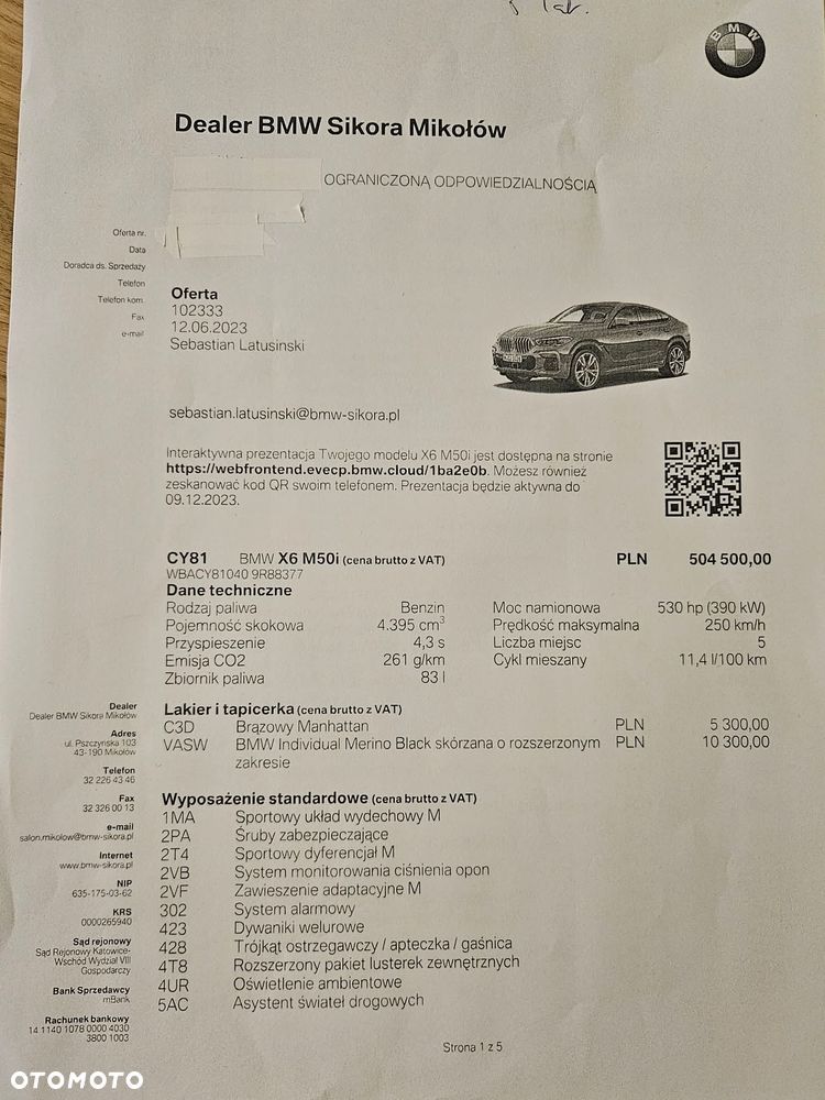 BMW X6 M50i - 19
