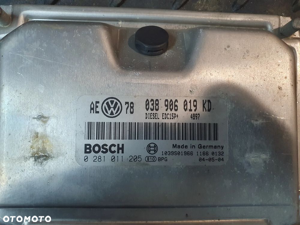 Komputer sterownik silnika VW PASSAT B5 LIFT 1.9 TDI  038906019KD  0281011205 + WTYCZKI INSTALACJA - 2