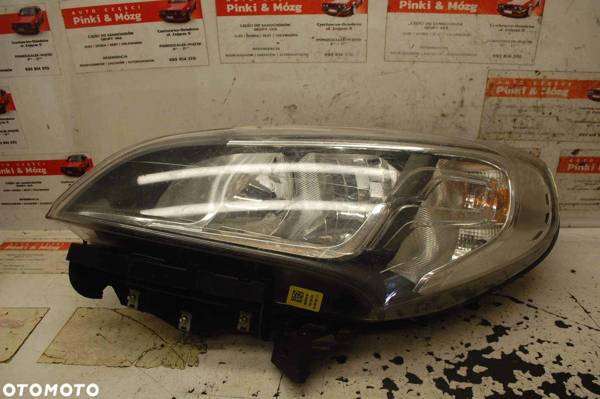 LAMPA LEWY PRZÓD PRZEDNIA LEWA FIAT DOBLO II LIFT 10500748SX - 1