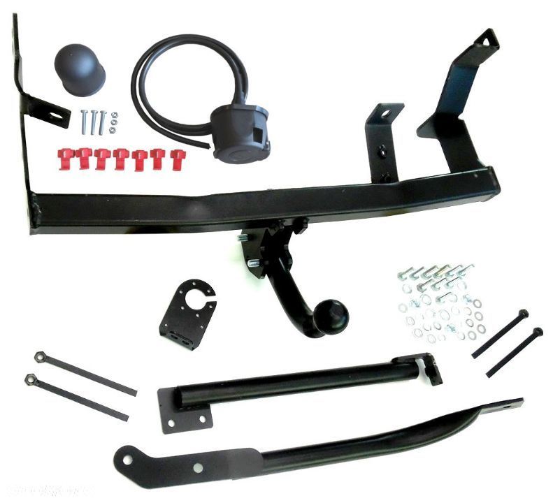 Nowy Kompletny Hak Holowniczy + Kula + Wiązka Uniwersalna + Gniazdo elektr.do Peugeot 806 5-drzwiowy Van od 1994 do 2006 - 3