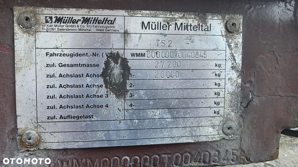 Miller muller mitental 2-osiowa naczepa niskopodwoziowa z najadzami - 5