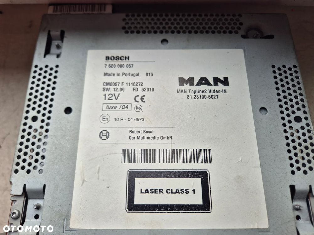 RADIO NAWIGACJA MAN TGX TGS TGL TGM EURO 6 81281006027 - 2
