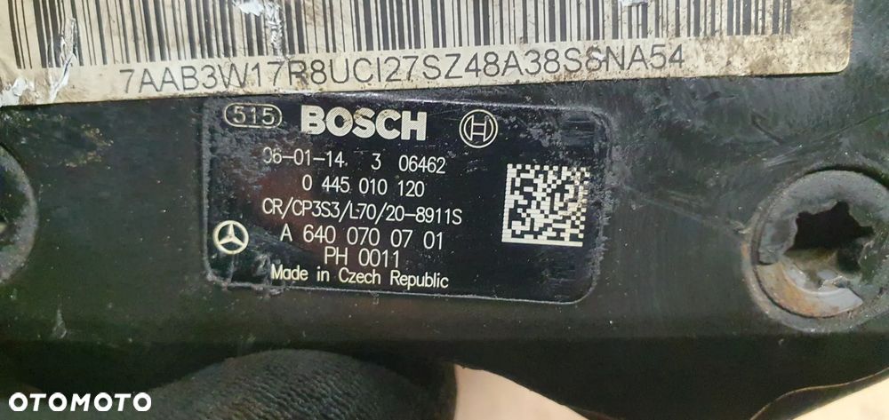 Pompa wtryskowa paliwa Mercedes A-Klasa W169 2.0 CDI 0445010120 A6400700701 - 6