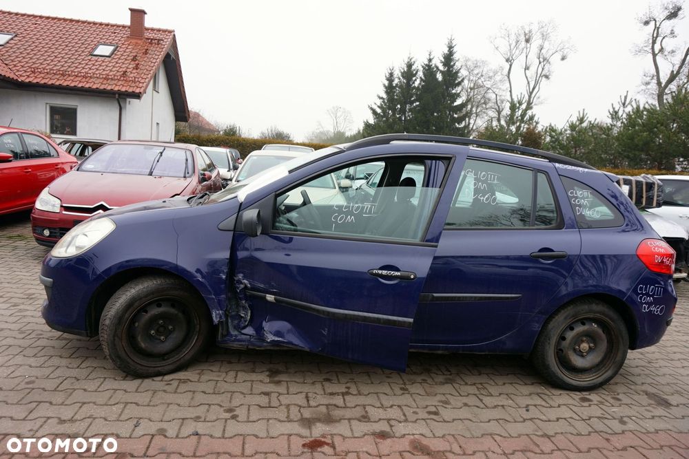 RENAULT CLIO III PH1 KOMBI 2008 OV460 1.2 16V D4F740 75KM JH3176 GRANATOWY na części - 2