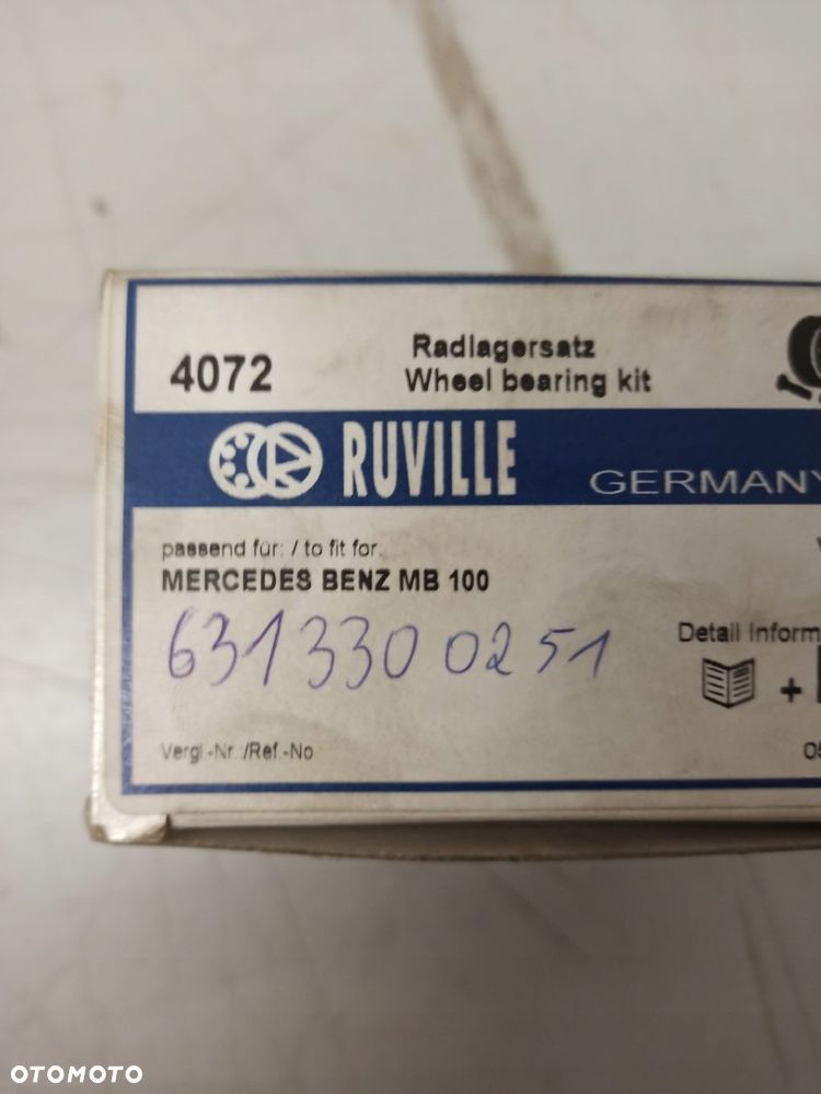 ZESTAW ŁOŻYSK KOŁA PRZÓD MERCEDES MB100 W631 A6313300251 - 3