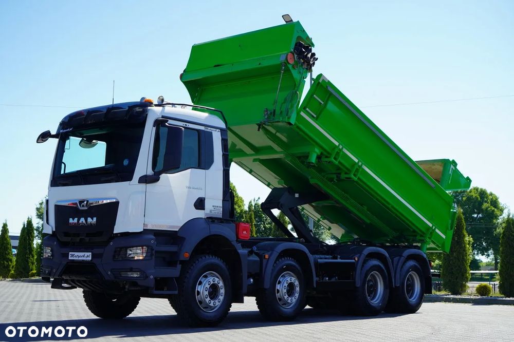 MAN TGS 35.470 / 8x4 / WYWROTKA 2 STRONNA / HYDROKLAPA / HYDROBURTA / BORDMATIK / OPONY 100% / NAVI RIO / EURO 6 - 2