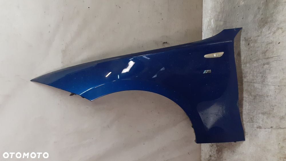 * BŁOTNIK PRZEDNI PRZOD  LEWY BMW 1 E81 E82 E87 E88 Montego Blue Metallic - 1