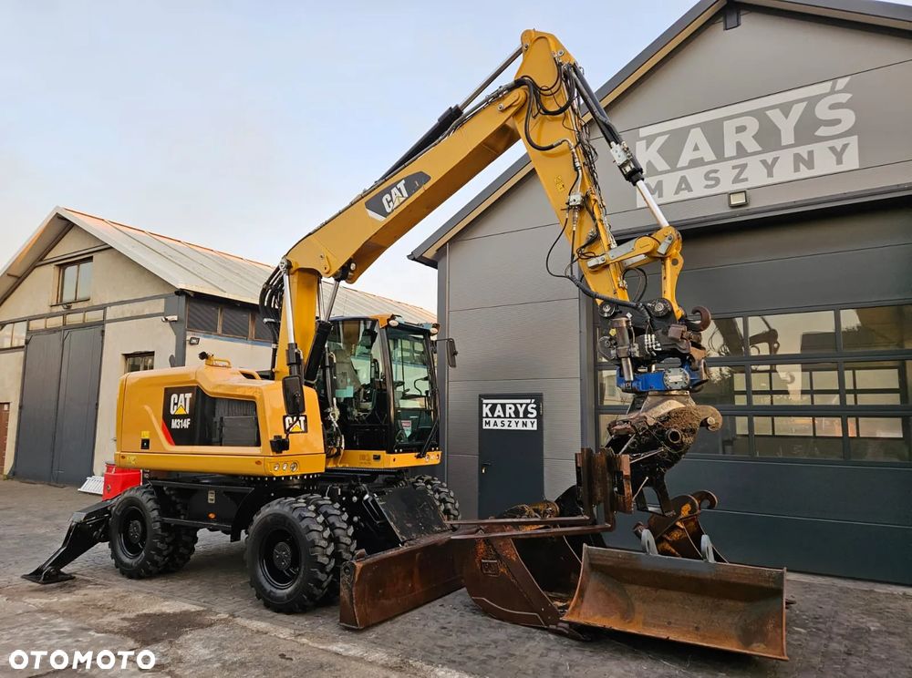Caterpillar KOPARKA KOŁOWA CAT CATERPILLAR M314F M314 313 314 315 2018R ROTOTILT - 3