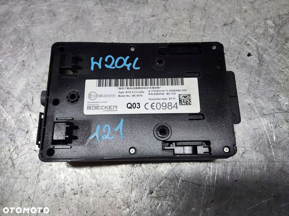 MERCEDES C KLASA W204 MODUŁ NAWIGACJI BECKER UCHWYT A1669000101 A1728100011 - 3