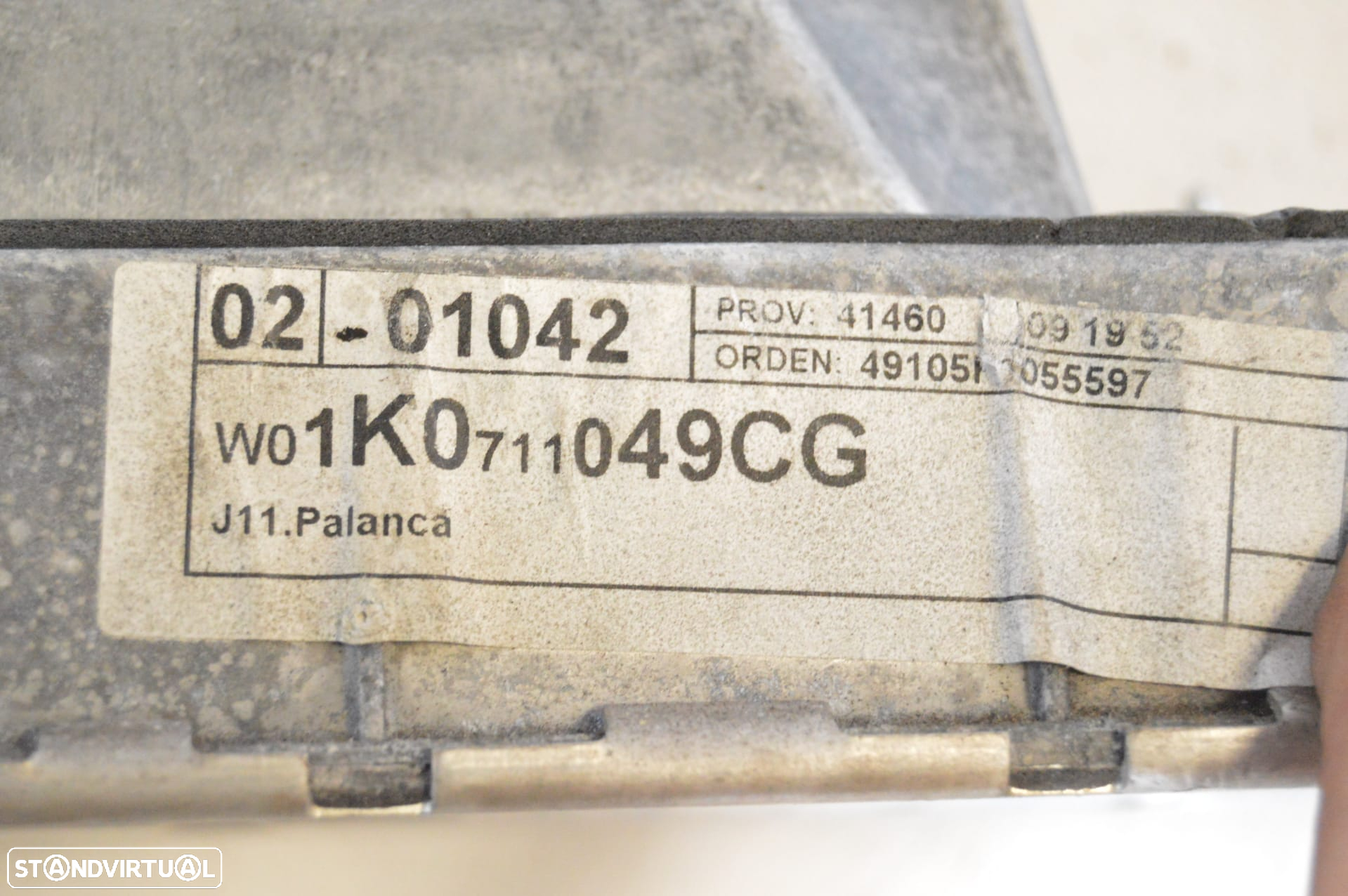 SELETOR CAIXA VELOCIDADES MANUAL MANETE MUDANÇAS MOCA 1K0711049CG 1K0711049 W01K0711049CG SEAT ALTEA II 2 MK2 5P 5P1 1.9 TDI 105CV BXE - 7