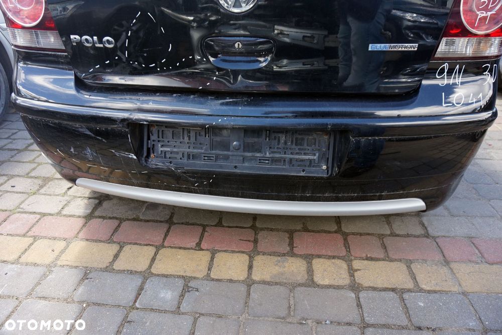 ZDERZAK TYLNY POLO IV 9N LIFT 3D HB L041  CZARNY VOLKSWAGEN 2004-2009 - 1