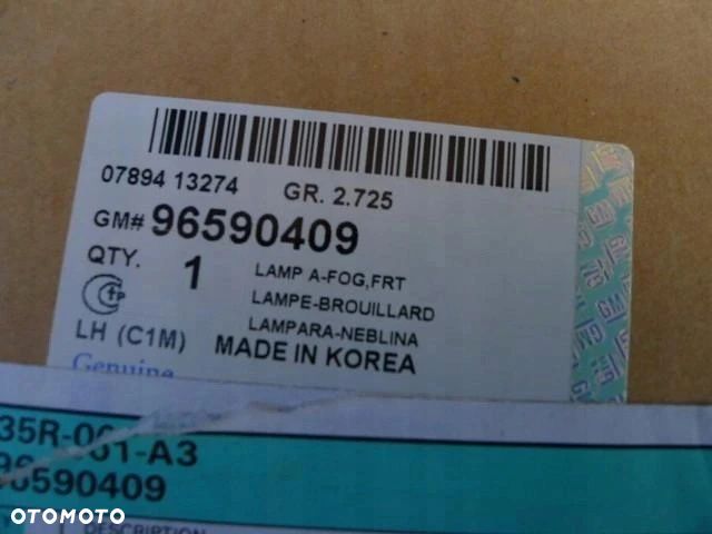 HALOGEN LEWY DAEWOO MATIZ spark ii m200 05-10 nowy - 3