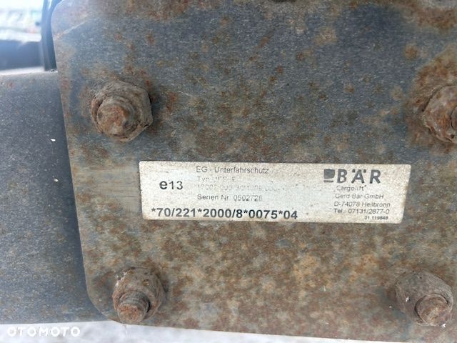 Winda załadowcza BAR cargolift 1500kg UDT do 2028 stan BDB podest - 5