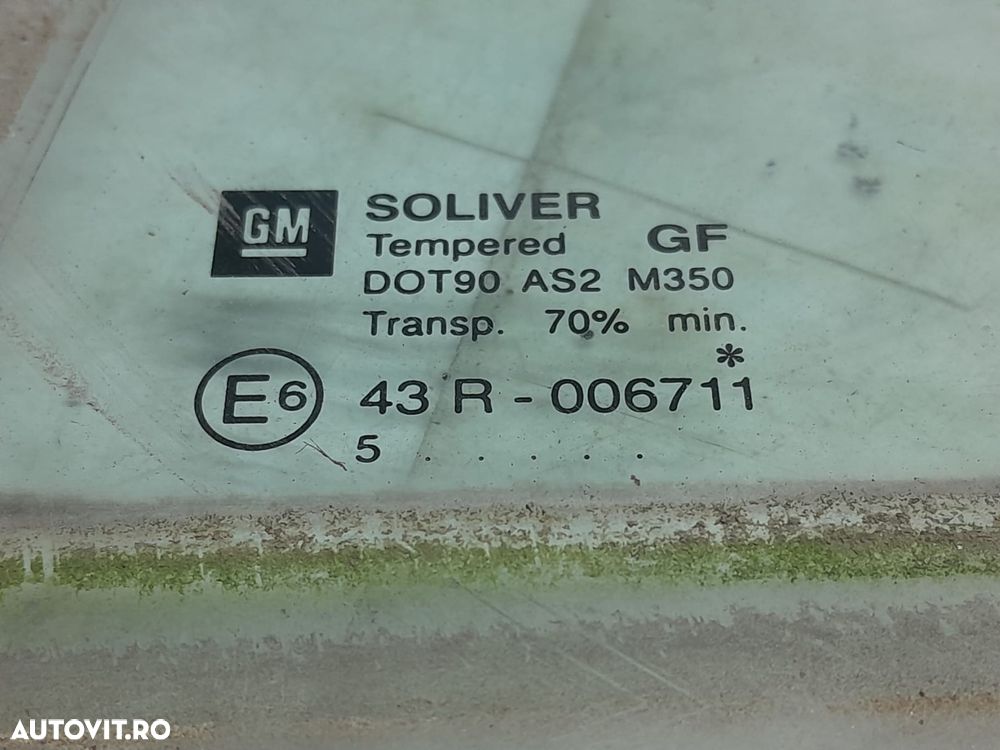 Geam fix usa stanga spate 43R006711 Opel Vectra C [2002 - 2005] - 3