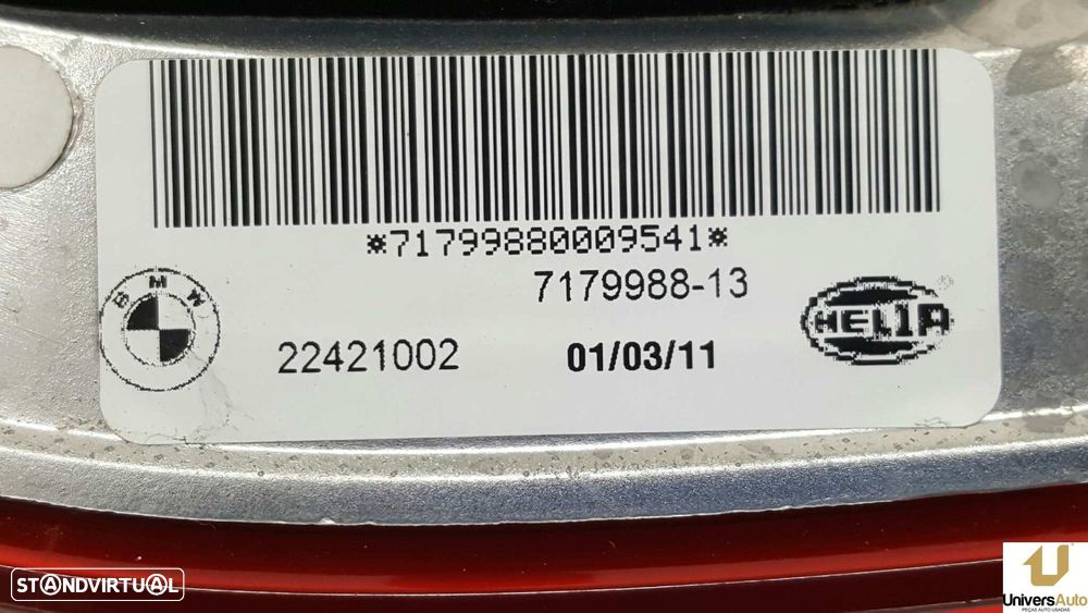 FAROLIM TRASEIRO DIREITO BMW X6 (E71) XDRIVE40D - 4