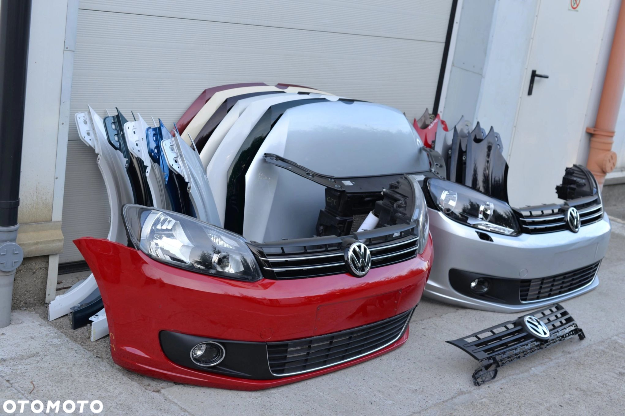 MASKA ZDERZAK GRILL BŁOTNIK PAS LAMPA H7 XENON BELKA VW TOURAN 2010-2015 - 3