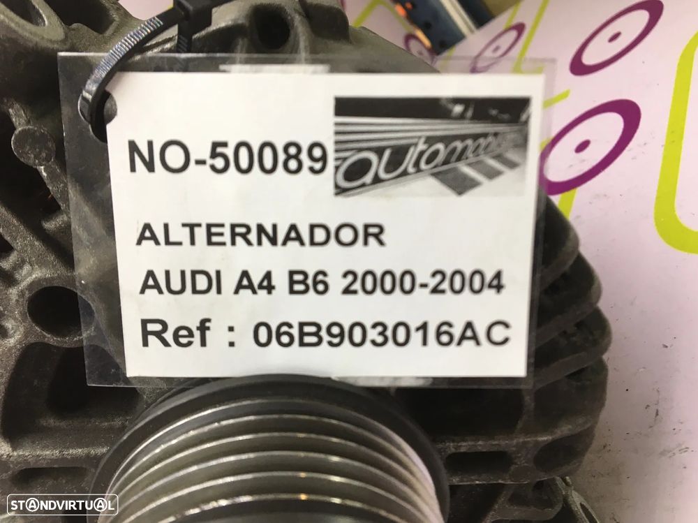 Alternador AUDI A4 (B7) Avant 2.0 TDi  Ref. 06B903016AC - NO. 50089 - 4