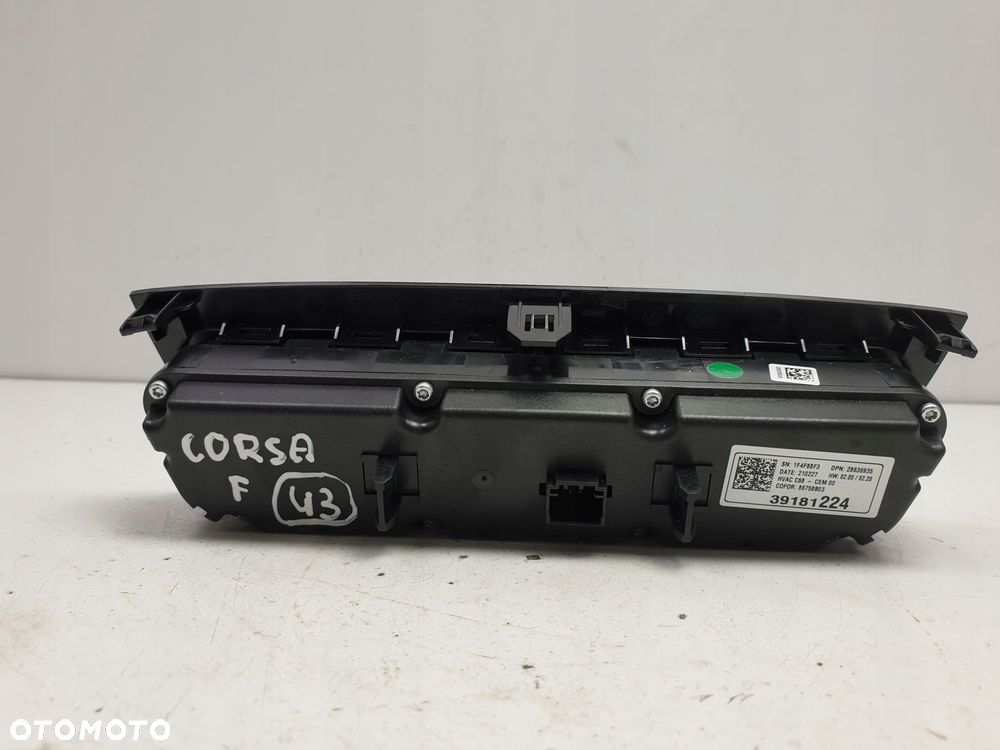 PANEL KLIMATYZACJI Opel Corsa F _ Nawiewu 39181224 - 4