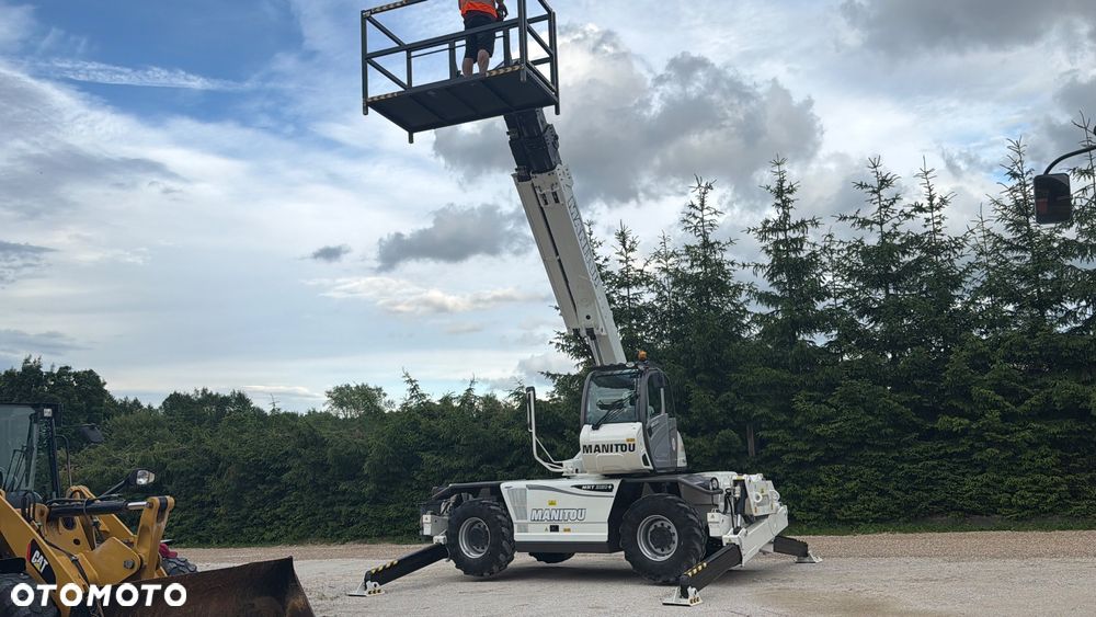 Manitou Ładowarka teleskopowa Manitou Mrt 2150 + Privilage Roto obrotowa 360 Pilot sterowanie radiowe Kosz Widły 2016/17 1840 2550 2540 silnik Mercedes 2150+ Merlo - 14