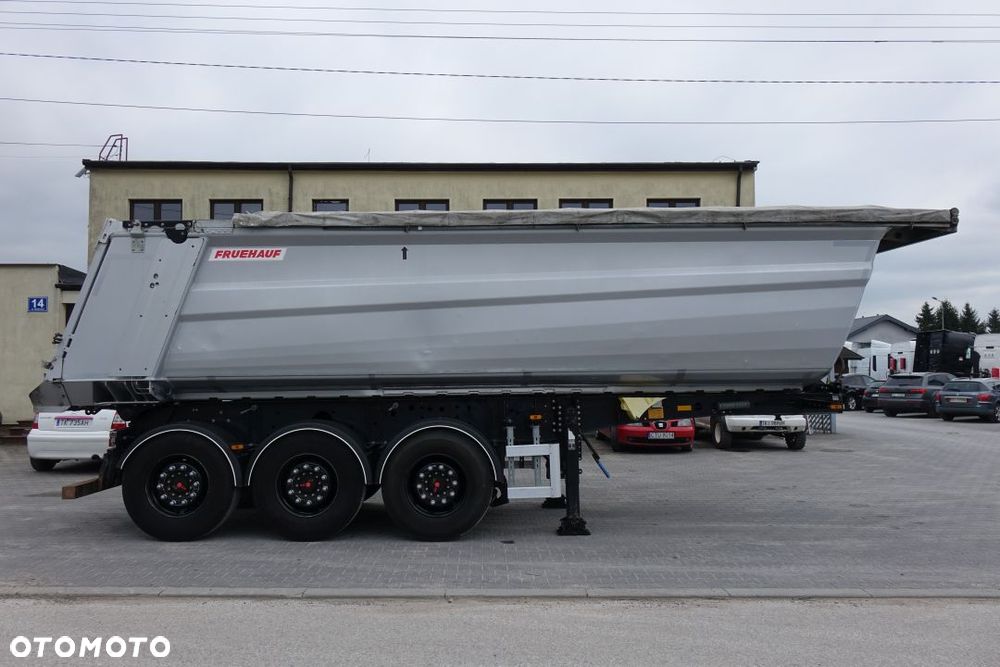 Fruehauf WYWROTKA 28m3 / OSIE SAF / OŚ PODNOSZONA / HYDROKLAPA / SZYBER ZBOŻOWY / ELEKTRYCZNA PLANDEKA - 4