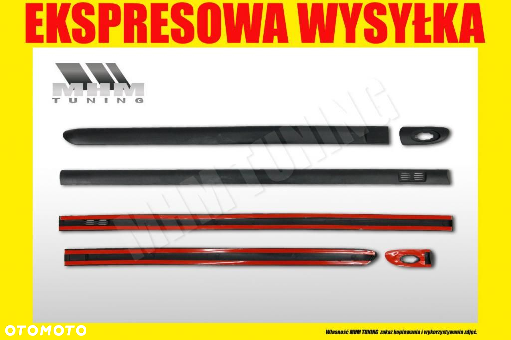 LISTWA BOCZNA DRZWI KPL 3SZT OPEL VECTRA B 95-02 R - 2