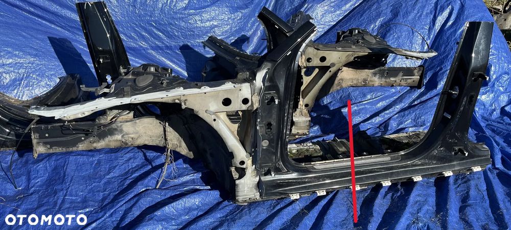 AUDI A6 C7 PODŁUŻNICA FARTUCH BOK ĆWIARTKA SŁUPEK A SŁUPEK B PRÓG ĆWIARTKA LEWA - 2