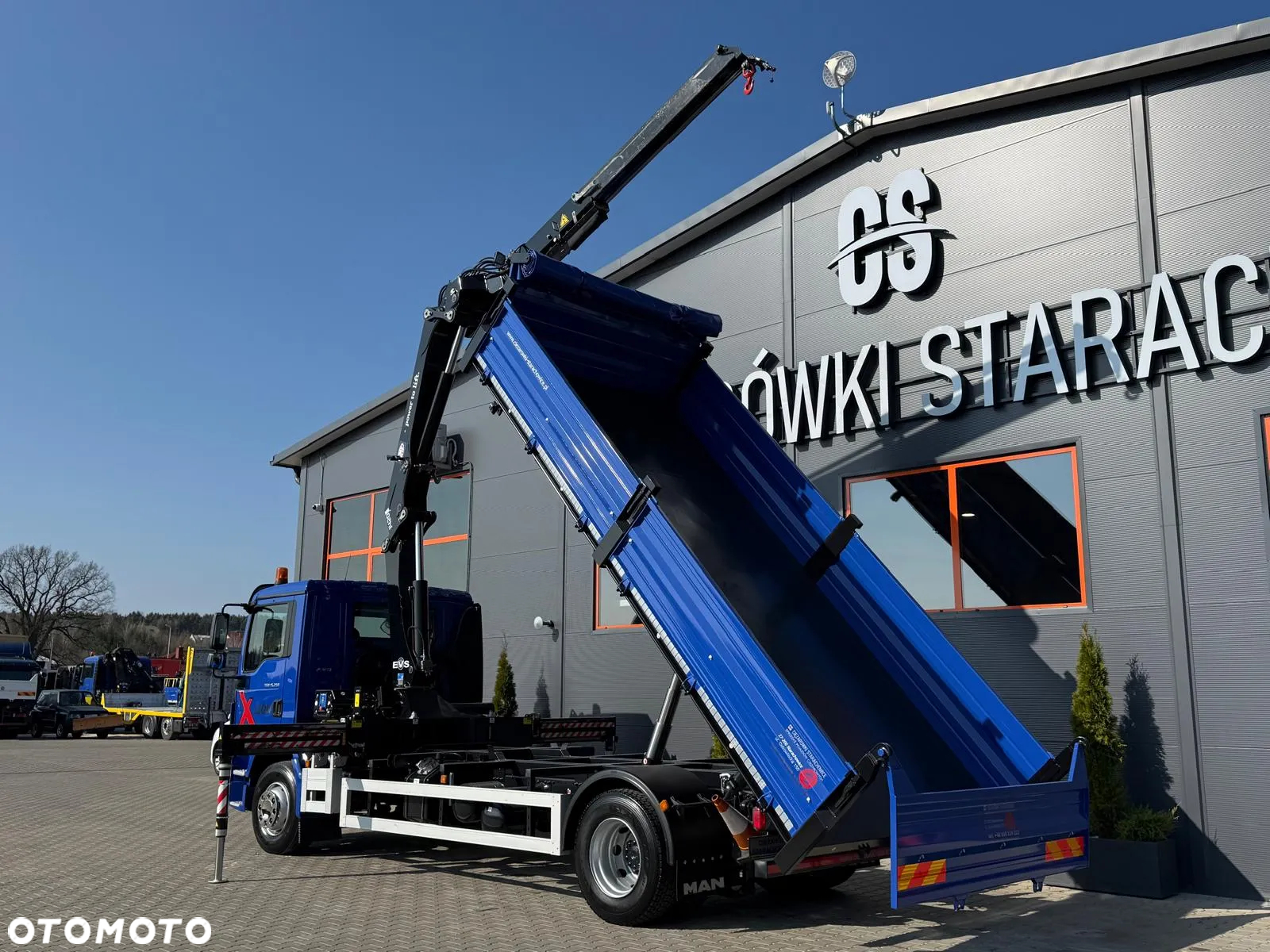 MAN TGM TGL 15.250 / E6 / wywrotka 3-S + HMF żuraw z pilotem / HDS dzwig kran crane kiper kipper - 4
