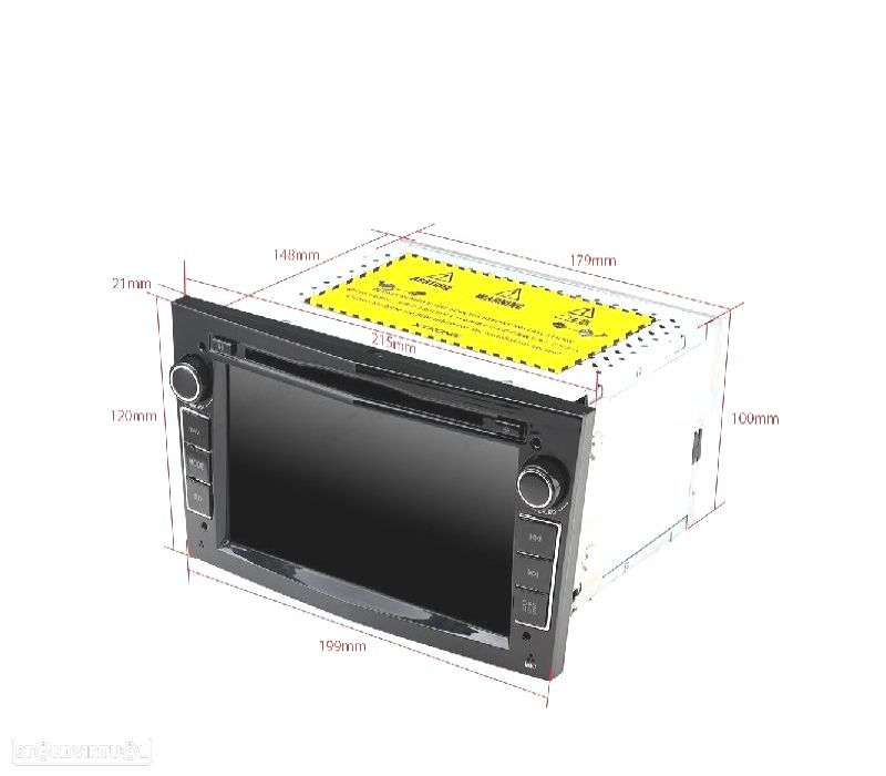 AUTO GPS ANDROID 11 PRETO PARA OPEL ASTRA H VIVARO ZAFIRA VECTRA CORSA D - 7