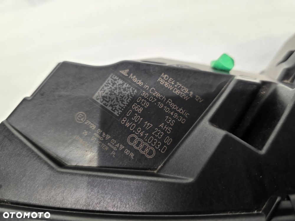 AUDI A4 B9 LIFT 19- LEWA LAMPA PRZEDNIA PRZÓD FULL LED FULLLED FULLED , NR 8W0941033D , NR AUKCJI LPP160 - 19