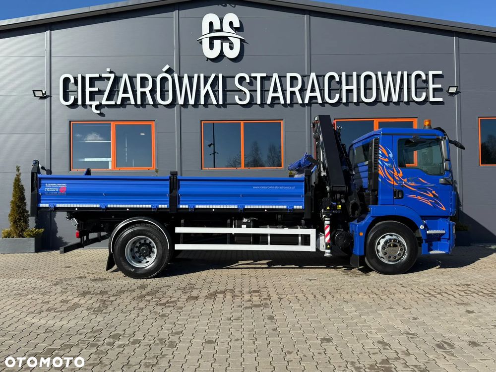 MAN TGM TGL TGS 18.250 // wywrotka 3-S + HDS HMF 1420 - K2 // E5 // budowlanka //żuraw dzwig kran crane // Świeżo sprowadzony!! - 7