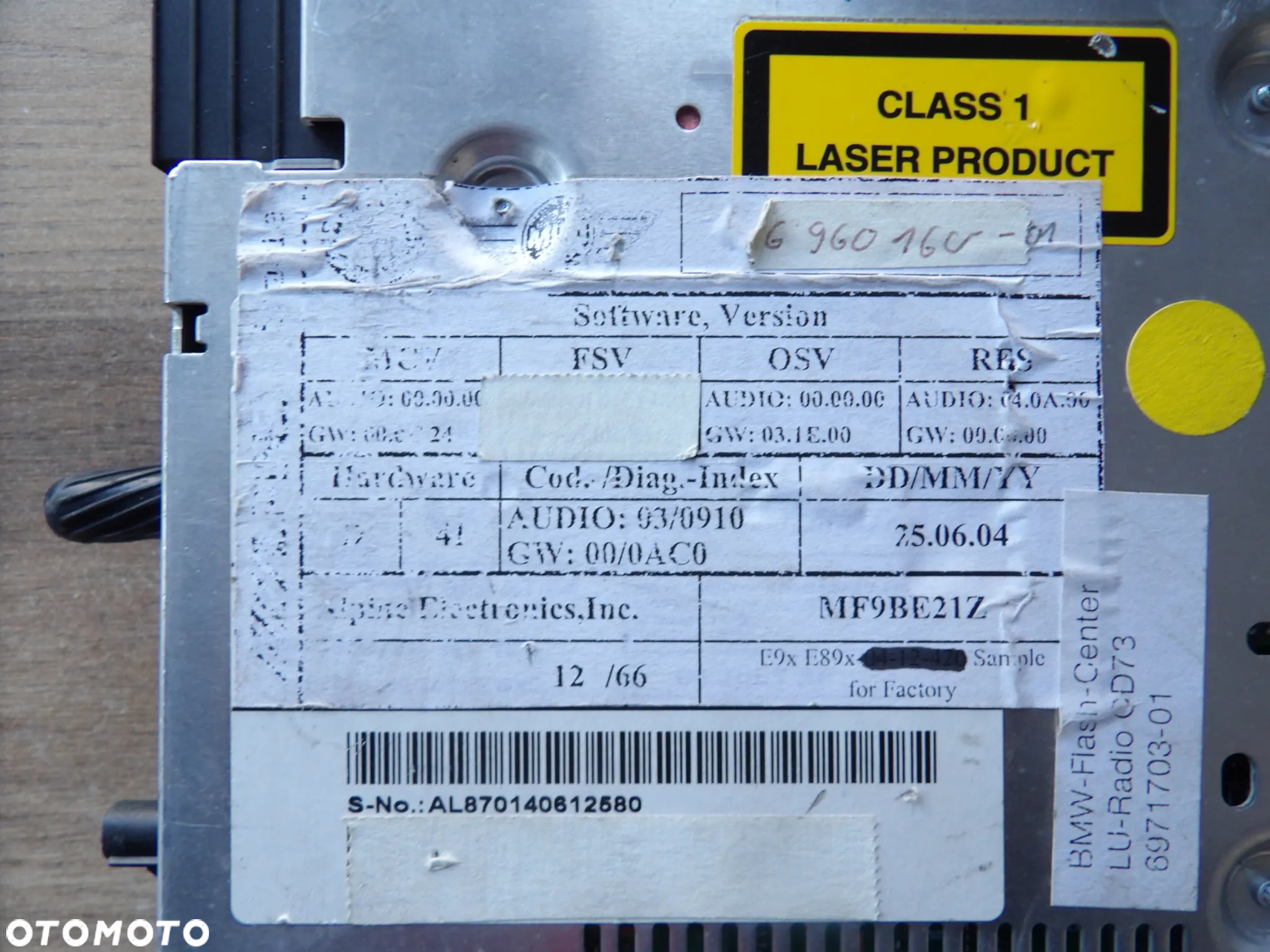 BMW - E81 - RADIODTWARZACZ PROFESSIONAL - 6971703 - 2