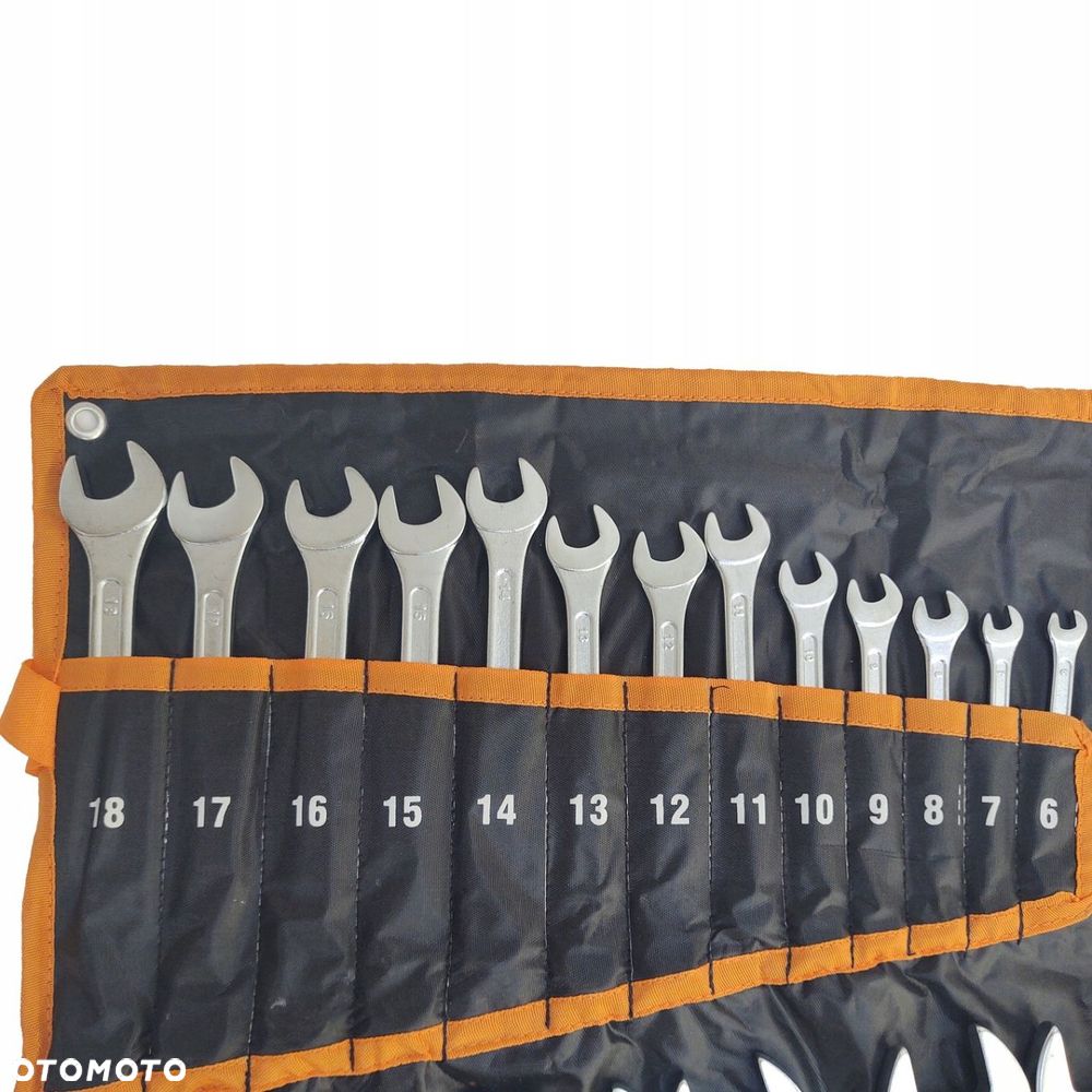 Klucze płasko oczkowe matowe 6-32 mm zestaw 25el. CrV etui komplet kute - 3