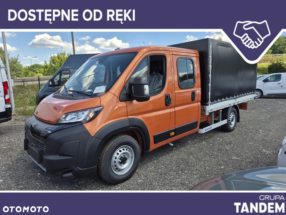 Peugeot Boxer Podwójna Kabina Dobel Brygadowy 7miejsc Skrzynia 3.2m PLANDEKA + HAK  !! OD RĘKI !! - 1