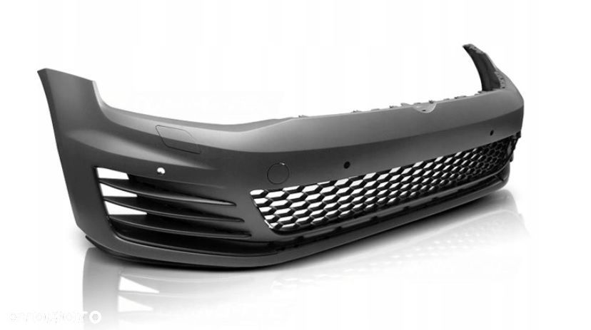 Zderzak Przod kpl kratki spoiler pdc GTI GTD look Vw Golf VII 7 5g0 2013-17 - 2
