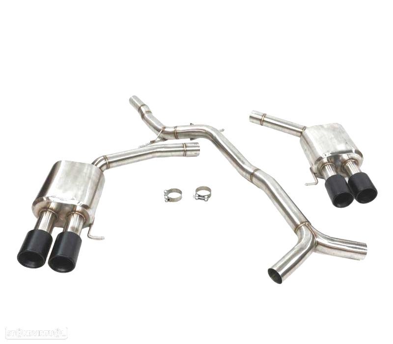 LINHA DE ESCAPE PARA AUDI S5 3.0 S4 B8 11- PRETO - 1