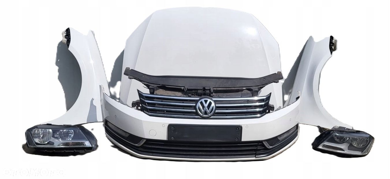 VW PASSAT B7 10-14R PRZÓD MASKA ZDERZAK PAS BŁOTNIK LAMPA LB9A - 1