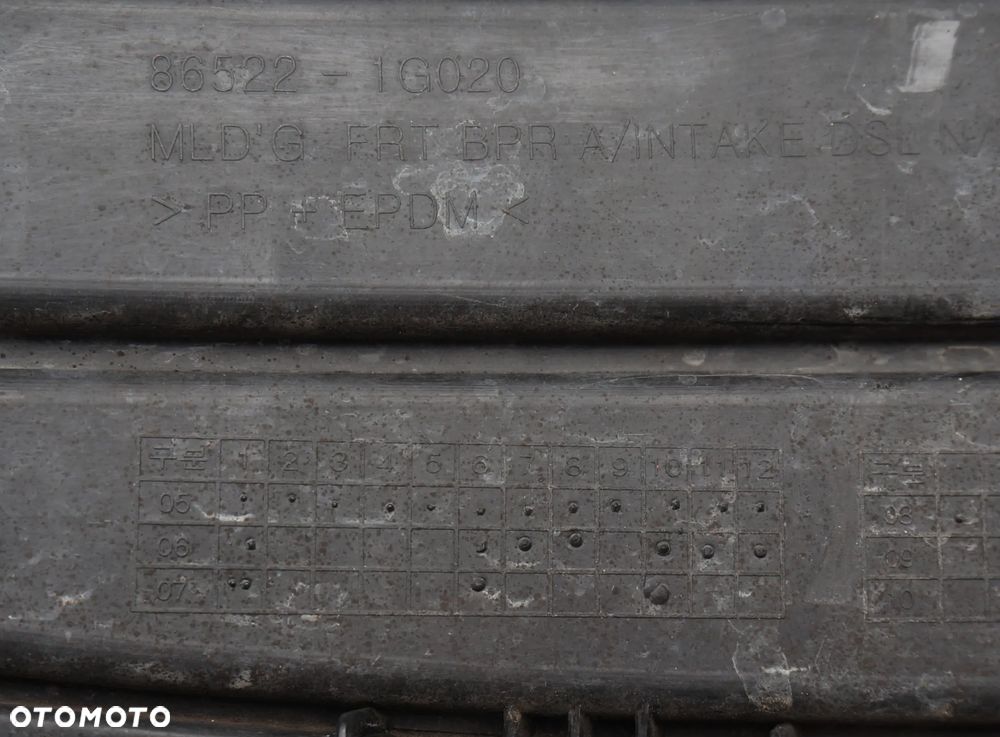 KIA RIO II 2 2005 - 2009 zderzak kratka spoiler przód ORYGINAŁ OE - 9