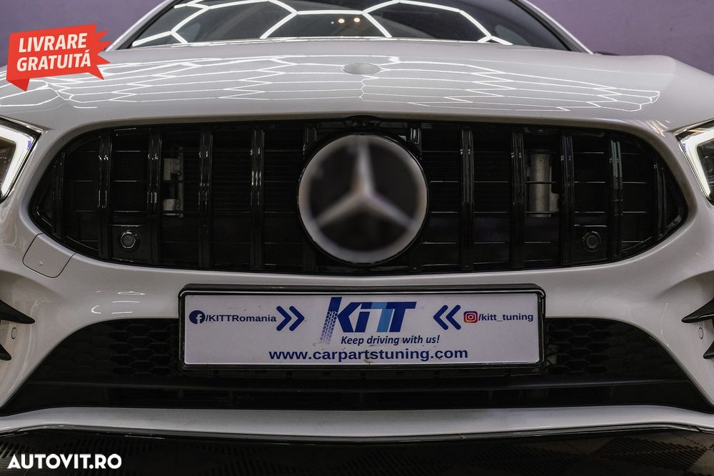 Lip Bara Fata Mercedes A-Class W177 V177 (04.2018-2022) A35 Design Editia Neagra- livrare gratuita - 15