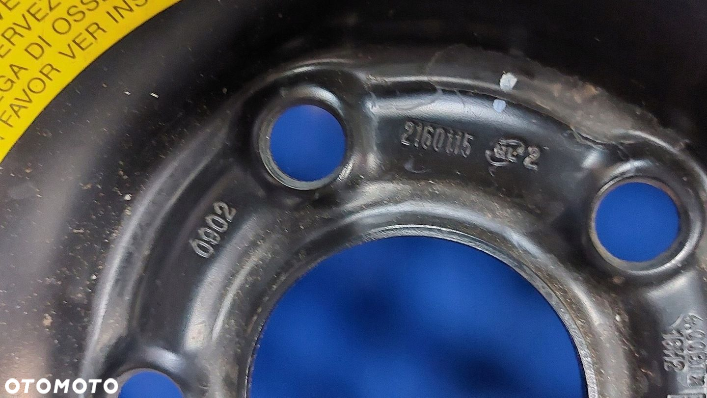 KOŁO DOJAZDOWE ZAPASOWE OPEL ASTRA H VECTRA C MERIVA 16 5X110 ET41 4J - 5
