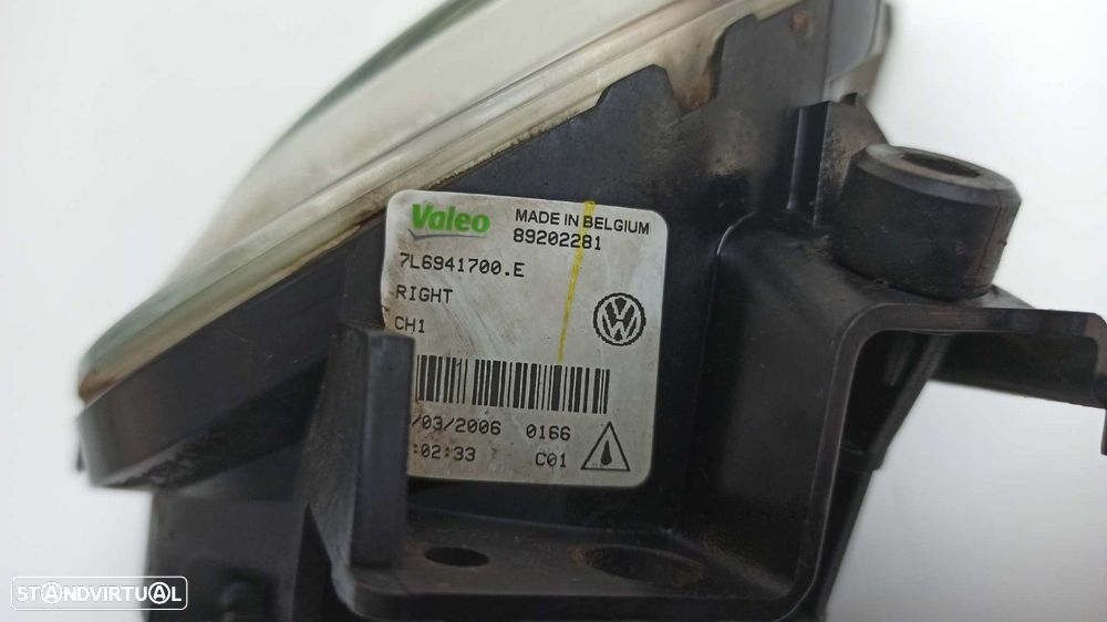 FAROL DE NEVOEIRO DIREITO VOLKSWAGEN TOUAREG (7LA) V6 - 5