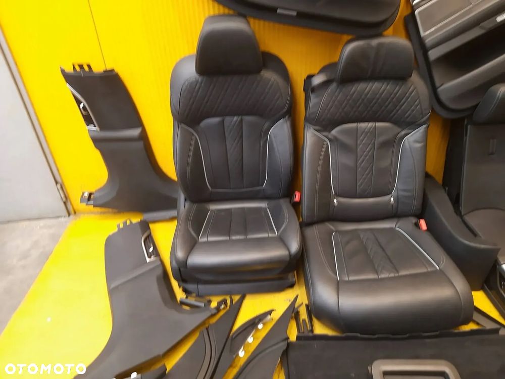 BMW 7 G12 LONG FOTEL FOTELE BOCZKI TUNEL PLASTIKI OSLONA KOMPLET - 3